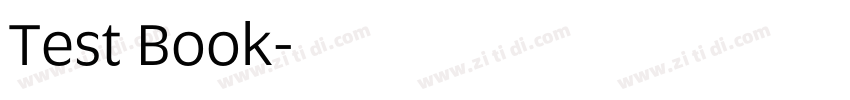 Test Book字体转换 Test Book字体转换